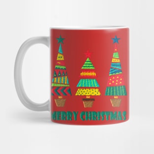 Festive Christmas Trees Mug